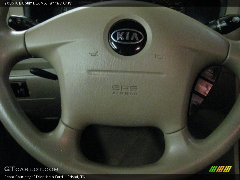 White / Gray 2006 Kia Optima LX V6