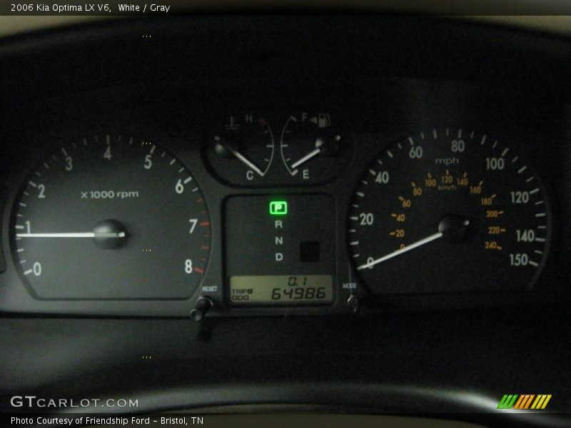 White / Gray 2006 Kia Optima LX V6