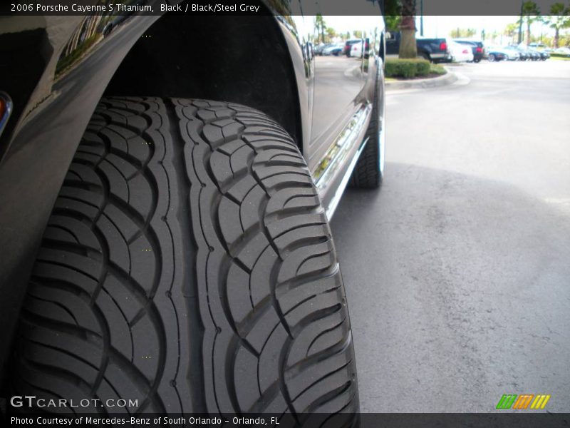 Black / Black/Steel Grey 2006 Porsche Cayenne S Titanium