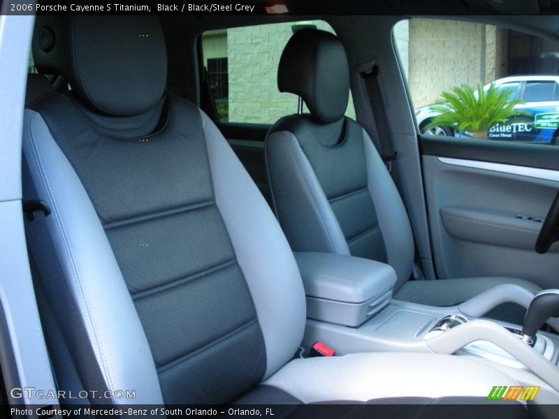 Black / Black/Steel Grey 2006 Porsche Cayenne S Titanium