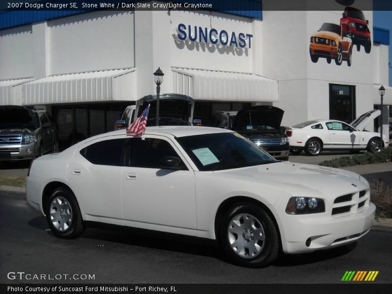 Stone White / Dark Slate Gray/Light Graystone 2007 Dodge Charger SE