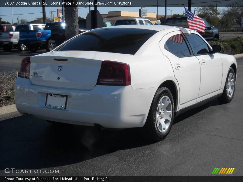 Stone White / Dark Slate Gray/Light Graystone 2007 Dodge Charger SE