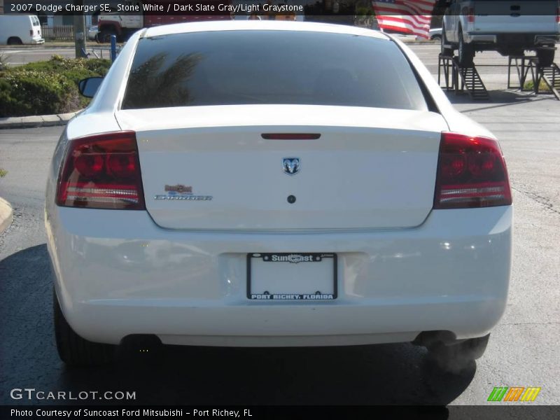 Stone White / Dark Slate Gray/Light Graystone 2007 Dodge Charger SE