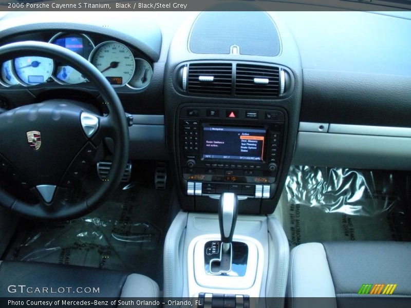 Black / Black/Steel Grey 2006 Porsche Cayenne S Titanium