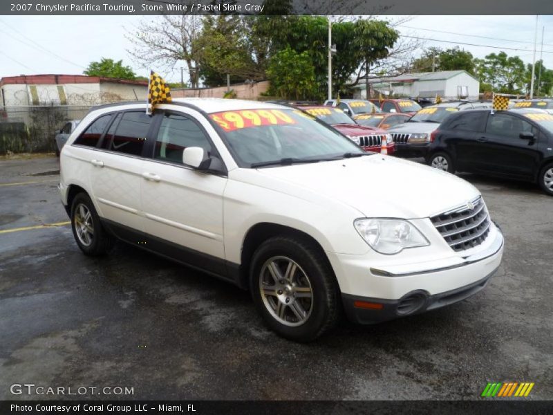 Stone White / Pastel Slate Gray 2007 Chrysler Pacifica Touring