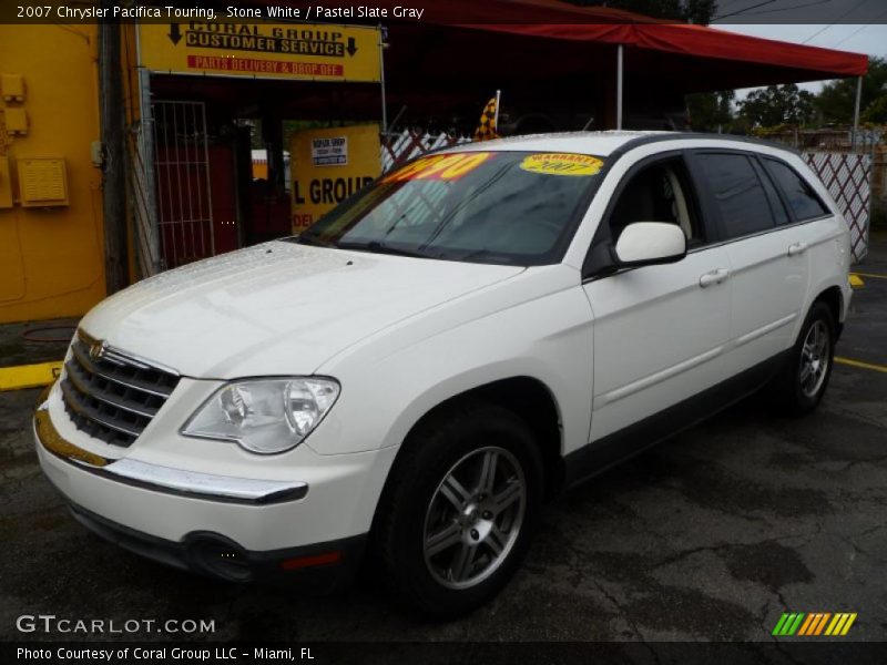 Stone White / Pastel Slate Gray 2007 Chrysler Pacifica Touring