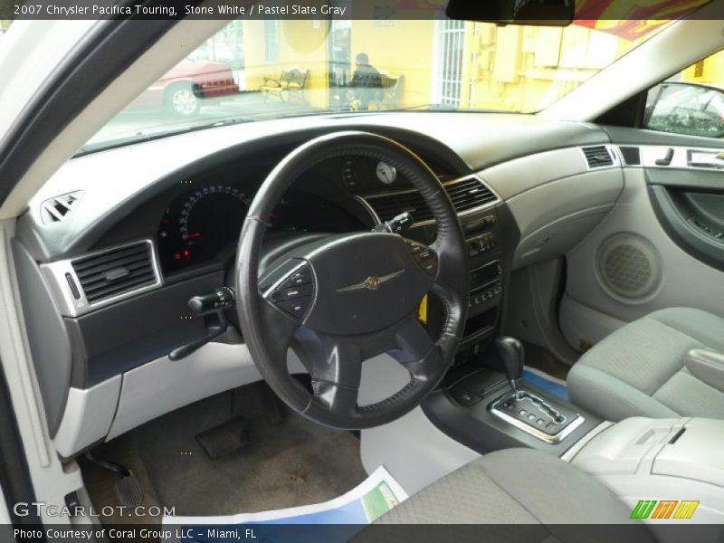 Stone White / Pastel Slate Gray 2007 Chrysler Pacifica Touring