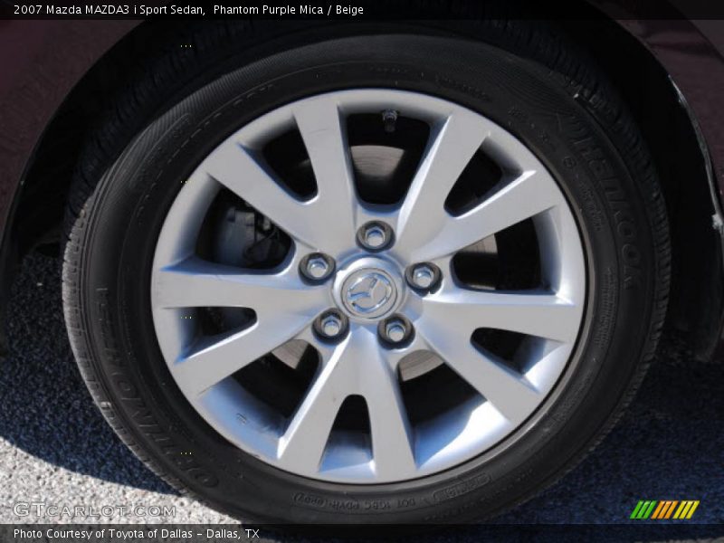 Phantom Purple Mica / Beige 2007 Mazda MAZDA3 i Sport Sedan