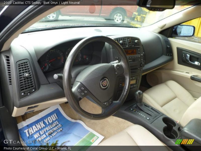 Blue Onyx / Light Neutral 2003 Cadillac CTS Sedan