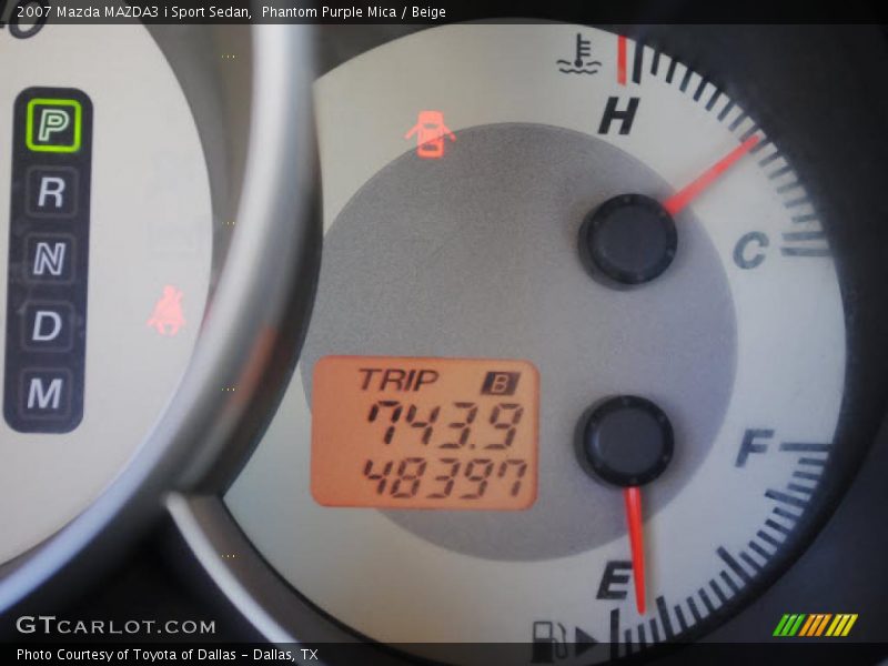 Phantom Purple Mica / Beige 2007 Mazda MAZDA3 i Sport Sedan