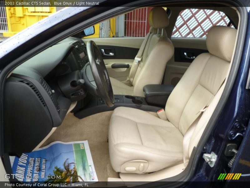 Blue Onyx / Light Neutral 2003 Cadillac CTS Sedan