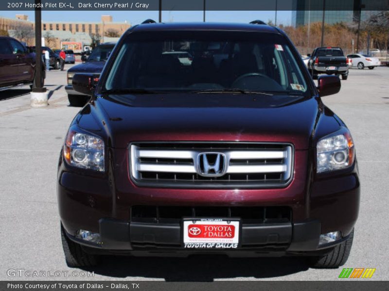 Dark Cherry Pearl / Gray 2007 Honda Pilot EX-L