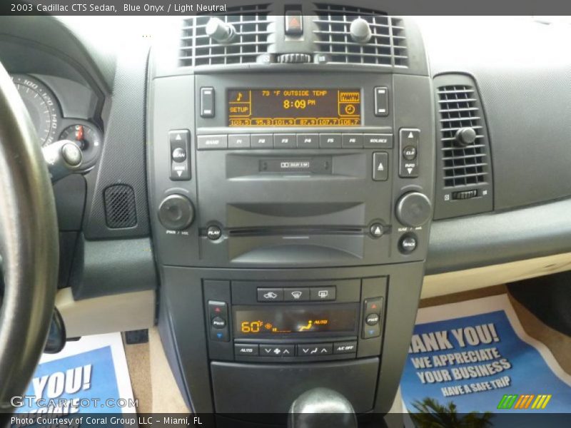 Blue Onyx / Light Neutral 2003 Cadillac CTS Sedan