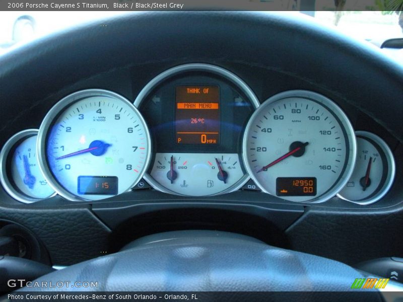 Black / Black/Steel Grey 2006 Porsche Cayenne S Titanium