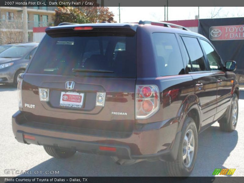 Dark Cherry Pearl / Gray 2007 Honda Pilot EX-L