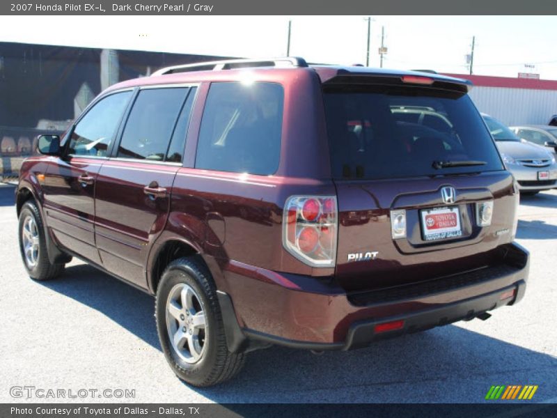 Dark Cherry Pearl / Gray 2007 Honda Pilot EX-L