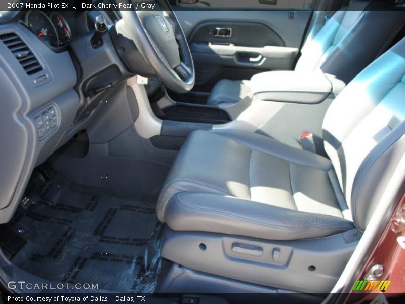 Dark Cherry Pearl / Gray 2007 Honda Pilot EX-L