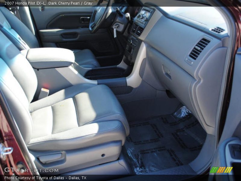 Dark Cherry Pearl / Gray 2007 Honda Pilot EX-L
