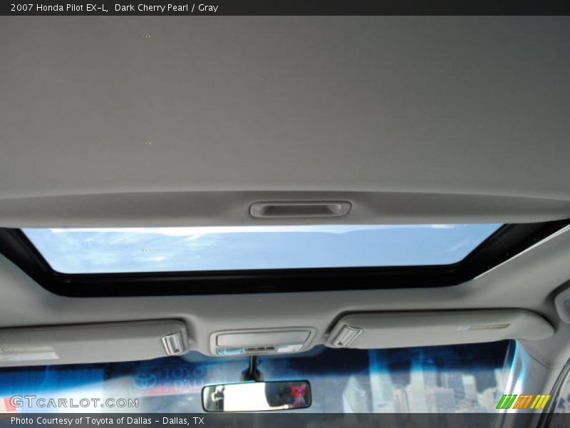 Dark Cherry Pearl / Gray 2007 Honda Pilot EX-L