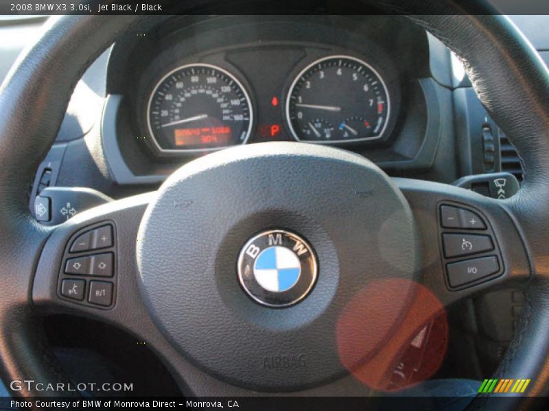 Jet Black / Black 2008 BMW X3 3.0si