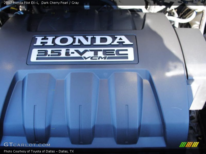 Dark Cherry Pearl / Gray 2007 Honda Pilot EX-L