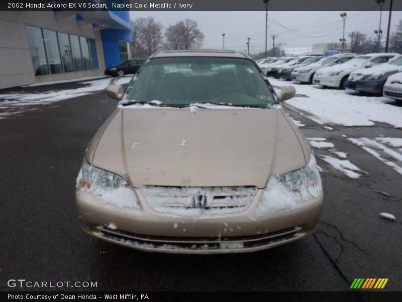 Naples Gold Metallic / Ivory 2002 Honda Accord EX V6 Sedan