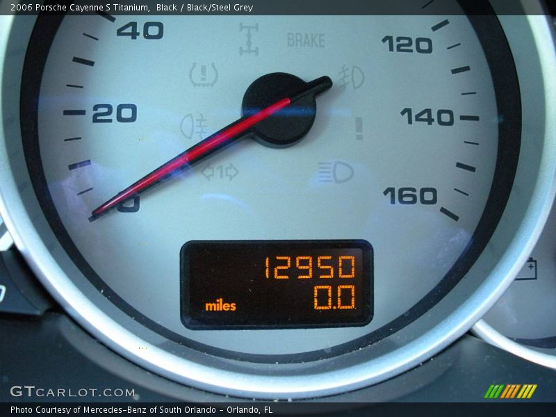 Black / Black/Steel Grey 2006 Porsche Cayenne S Titanium
