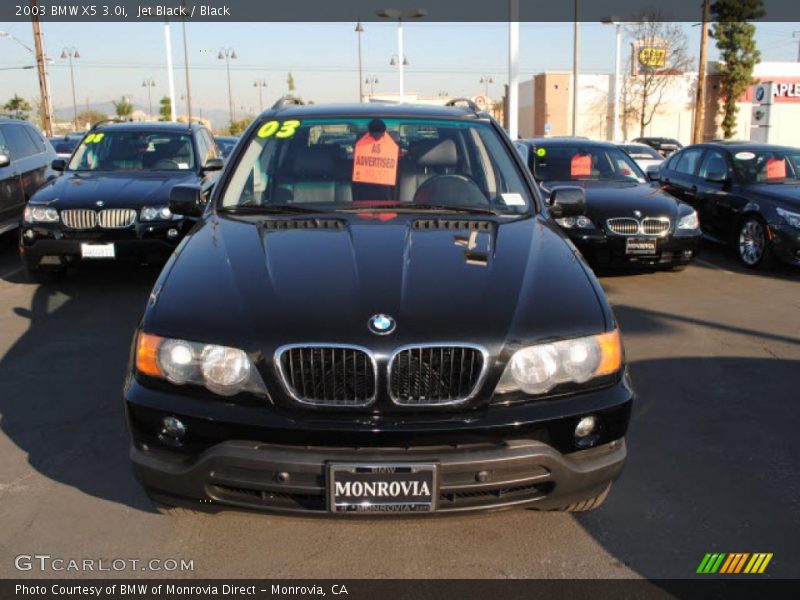 Jet Black / Black 2003 BMW X5 3.0i