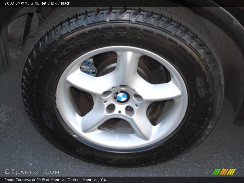 Jet Black / Black 2003 BMW X5 3.0i