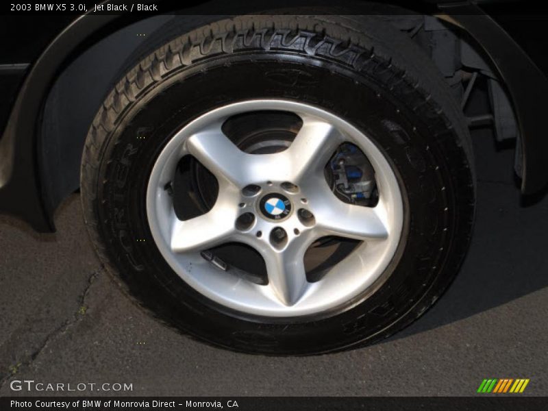 Jet Black / Black 2003 BMW X5 3.0i
