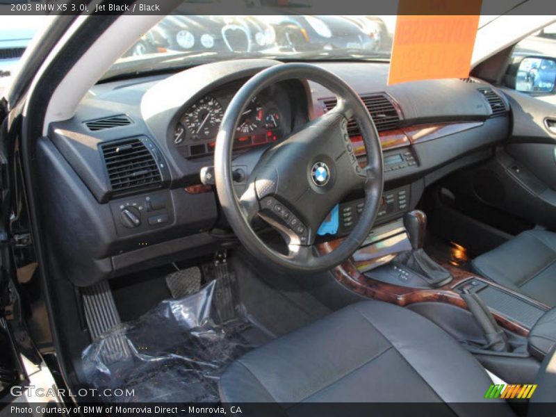 Jet Black / Black 2003 BMW X5 3.0i