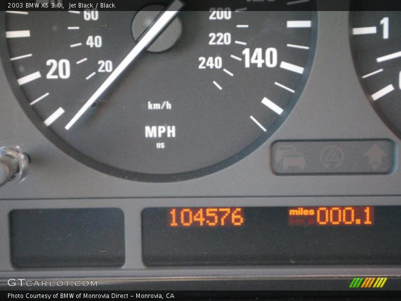 Jet Black / Black 2003 BMW X5 3.0i