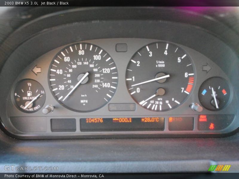 Jet Black / Black 2003 BMW X5 3.0i