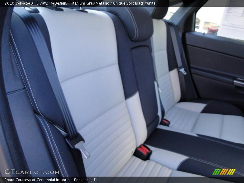  2010 S40 T5 AWD R-Design Unique Split Black/White Interior