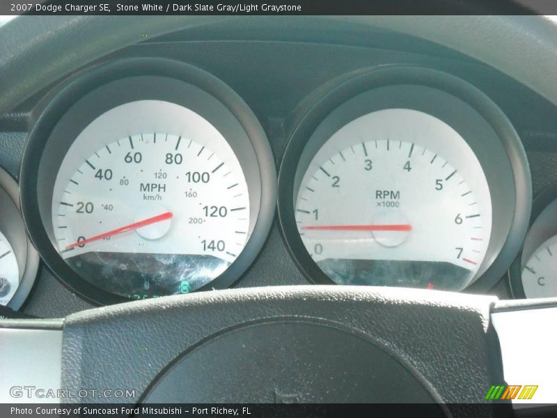 Stone White / Dark Slate Gray/Light Graystone 2007 Dodge Charger SE