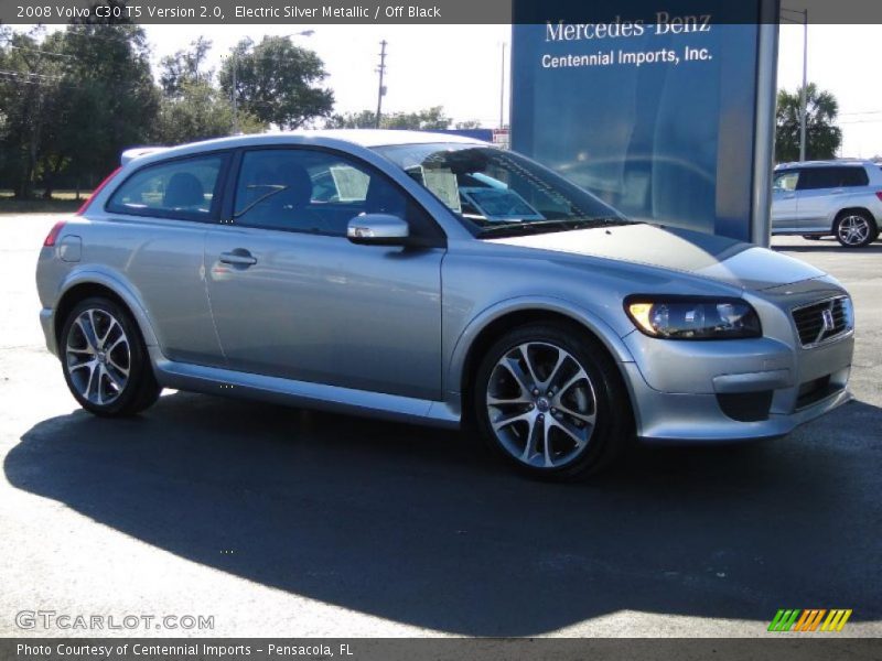 Electric Silver Metallic / Off Black 2008 Volvo C30 T5 Version 2.0