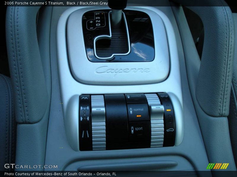 Black / Black/Steel Grey 2006 Porsche Cayenne S Titanium