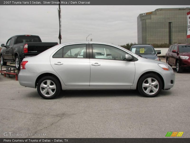 Silver Streak Mica / Dark Charcoal 2007 Toyota Yaris S Sedan