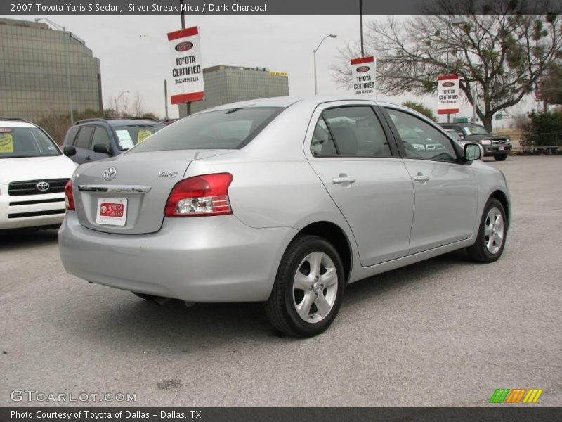 Silver Streak Mica / Dark Charcoal 2007 Toyota Yaris S Sedan