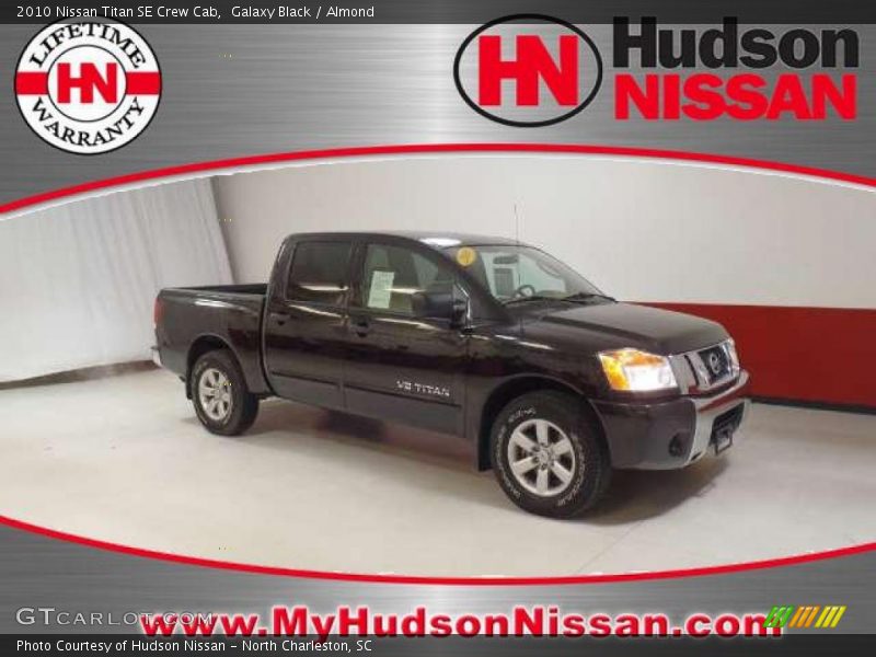 Galaxy Black / Almond 2010 Nissan Titan SE Crew Cab