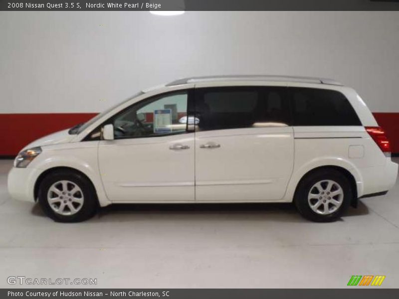 Nordic White Pearl / Beige 2008 Nissan Quest 3.5 S