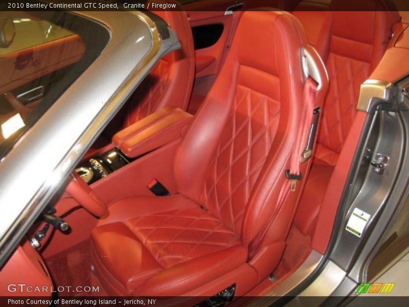  2010 Continental GTC Speed Fireglow Interior