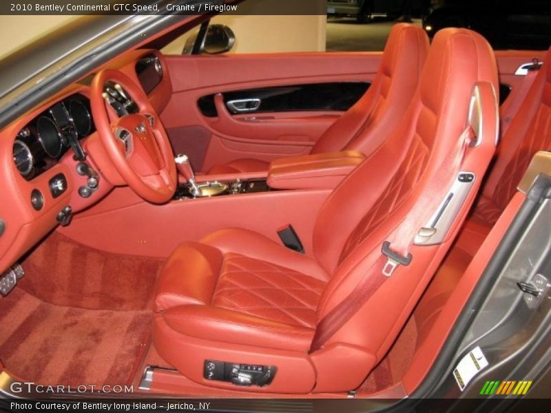  2010 Continental GTC Speed Fireglow Interior