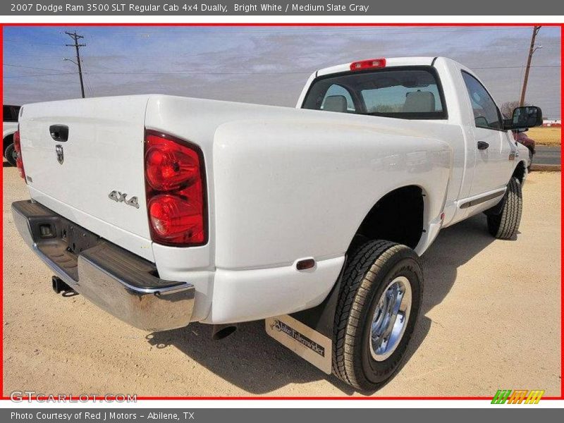  2007 Ram 3500 SLT Regular Cab 4x4 Dually Bright White