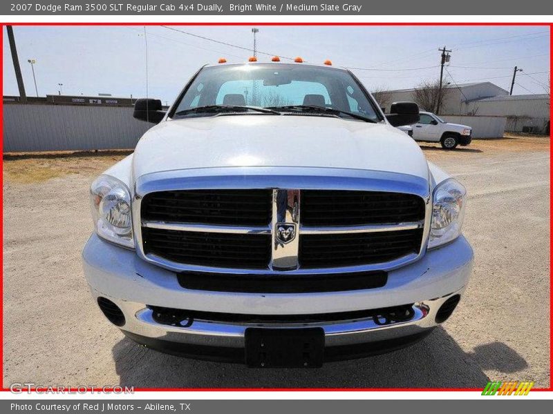 Bright White / Medium Slate Gray 2007 Dodge Ram 3500 SLT Regular Cab 4x4 Dually