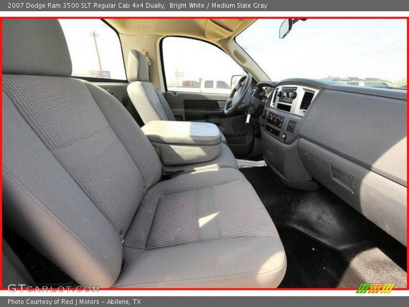 Bright White / Medium Slate Gray 2007 Dodge Ram 3500 SLT Regular Cab 4x4 Dually