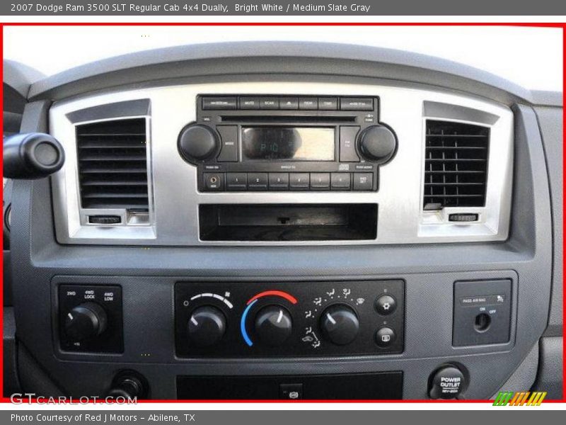 Bright White / Medium Slate Gray 2007 Dodge Ram 3500 SLT Regular Cab 4x4 Dually