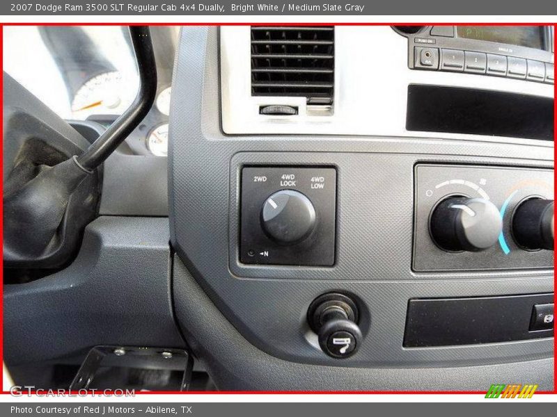 Bright White / Medium Slate Gray 2007 Dodge Ram 3500 SLT Regular Cab 4x4 Dually