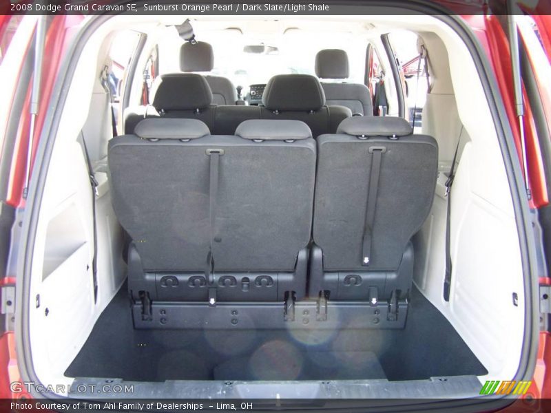 Sunburst Orange Pearl / Dark Slate/Light Shale 2008 Dodge Grand Caravan SE