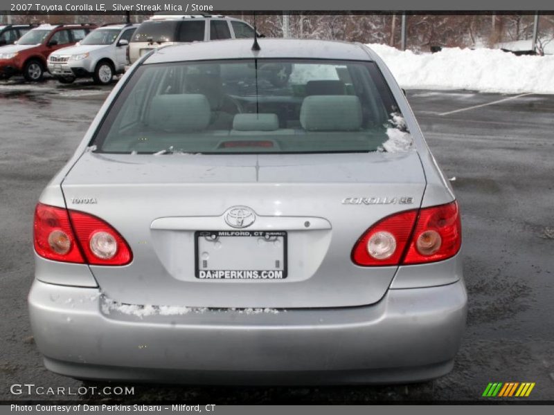 Silver Streak Mica / Stone 2007 Toyota Corolla LE